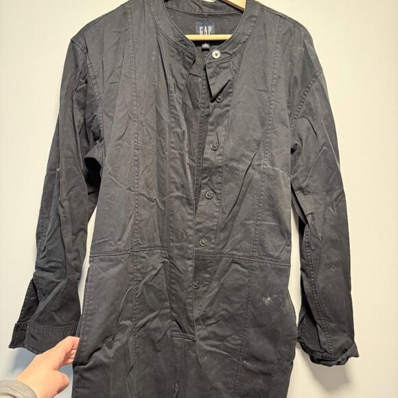GAP Black Tencel Utility Jumpsuit Small - Picture 3 of 16